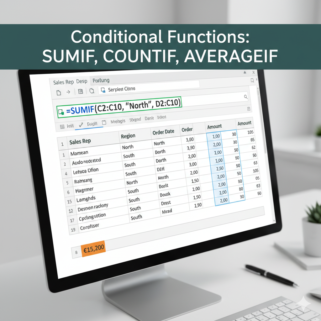 Excel Essentials - Mastering SUMIF, COUNTIF, and AVERAGEIF for Data Analysis