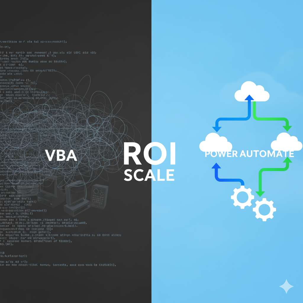 Power Automate vs. VBA - Choosing the Right Automation for Your Business ROI